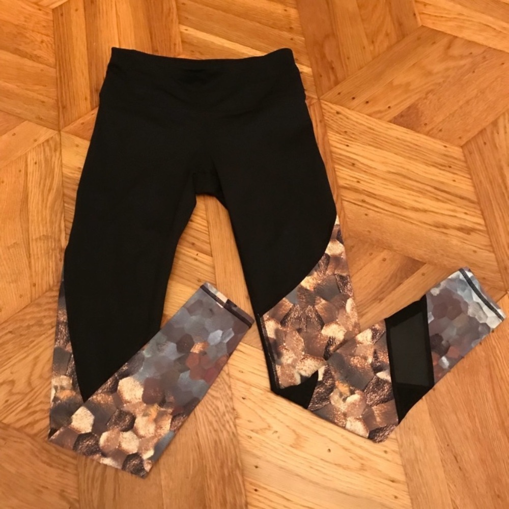 Unique Athleta Copper Patchwork Leggings - image 2